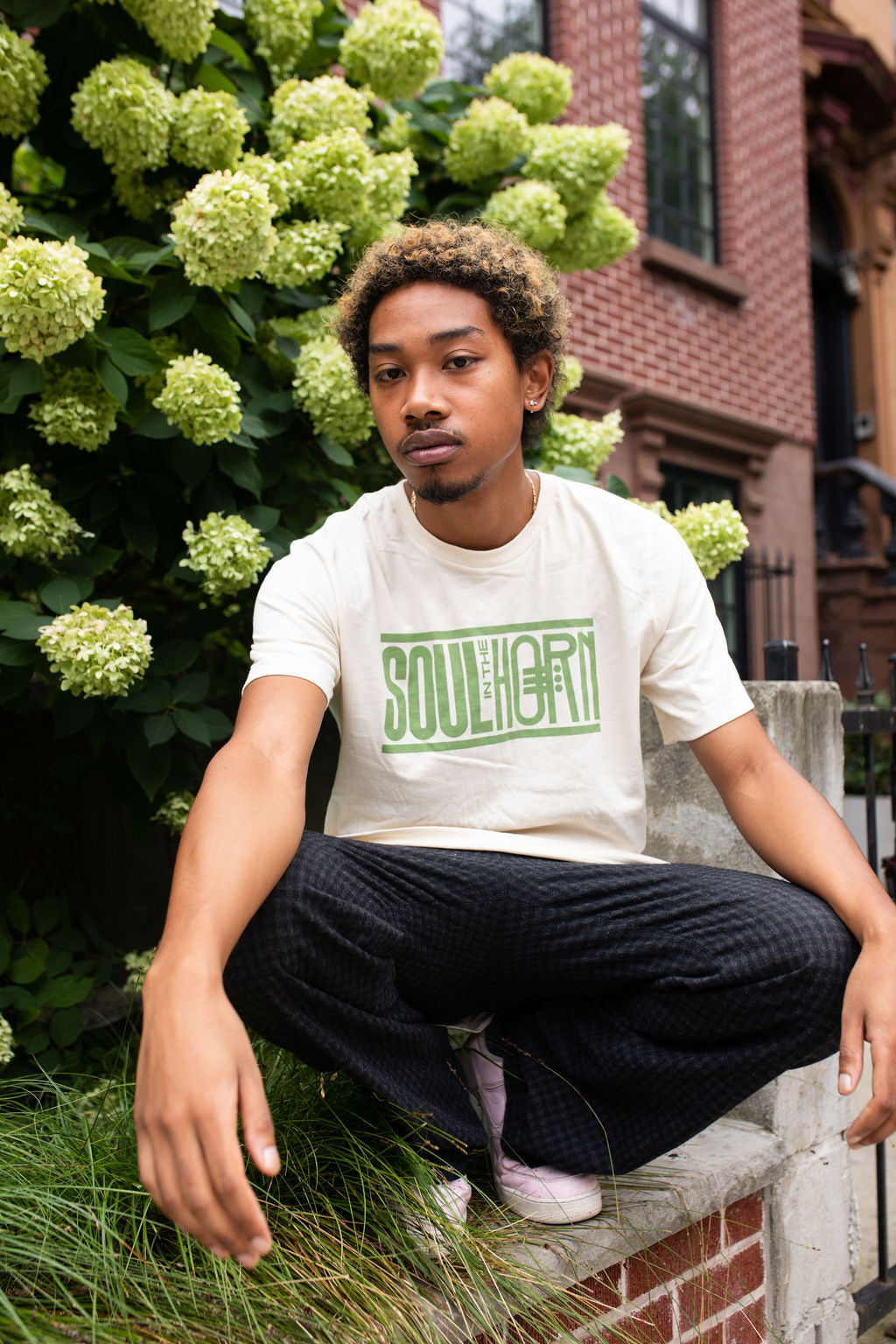SOUL Legacy Green & Cream Tee