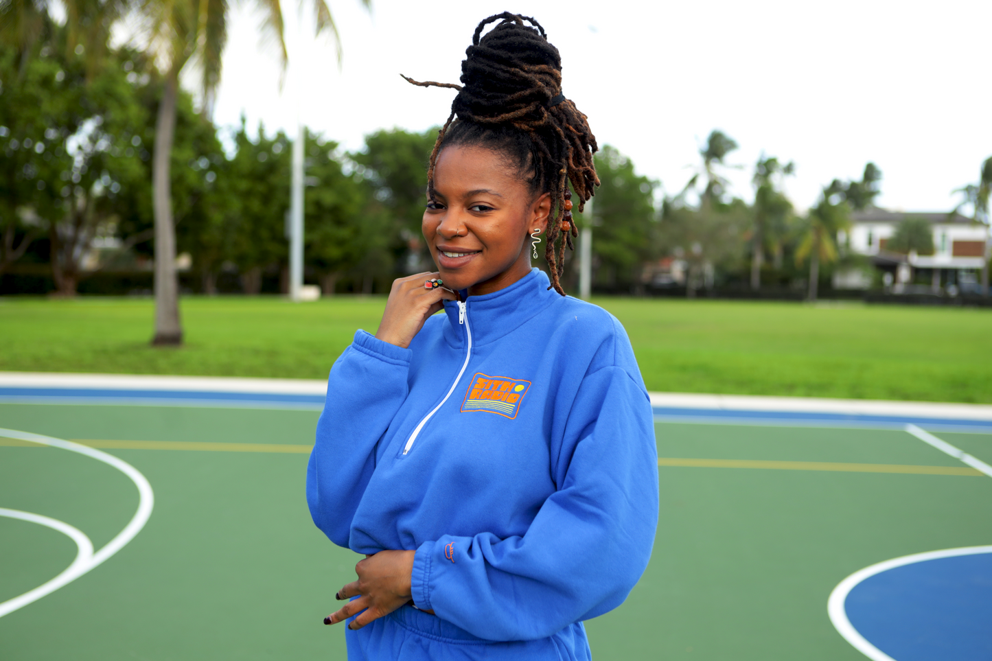 SITH RADIO: Electric Blue Jogger Set