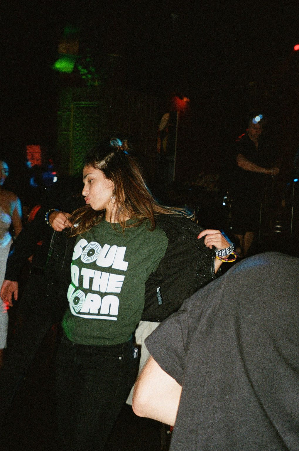 Vinyl Junkie Forrest Green Tee